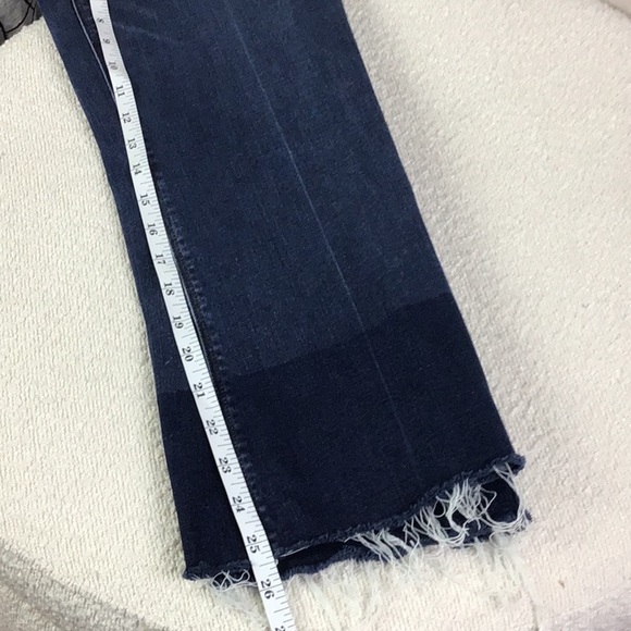 Spanx Cropped Flare Pull On Dip Dyed Medium Wash size Medium style 20231r - Picture 8 of 9